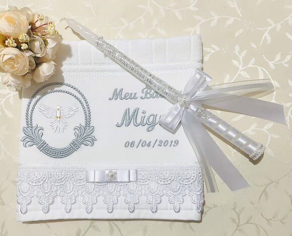 Kit de Batizado Vela Decorada