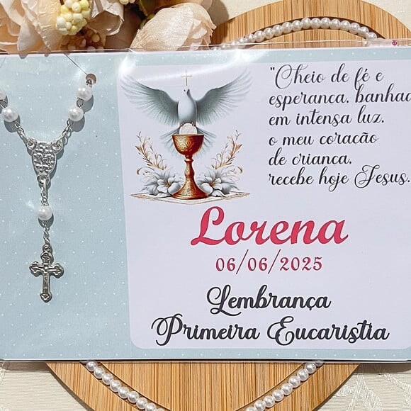 Lembrança para Primeira Eucaristia