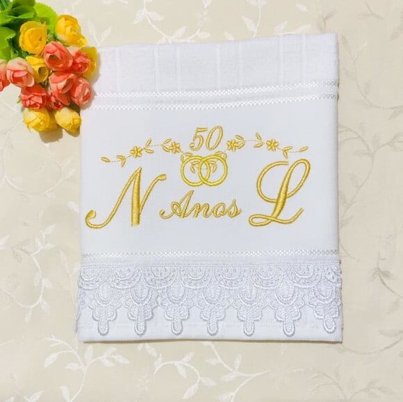 Lembrancinha de Bodas de Ouro