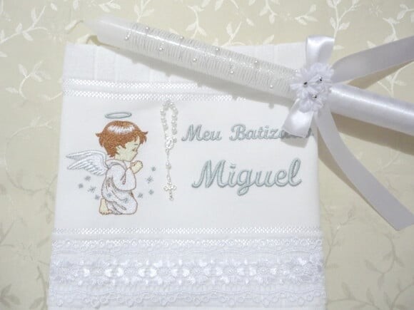 Toalha De Batizado E Vela Para Batizado