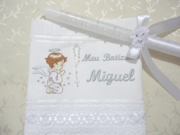Toalha De Batizado E Vela Para Batizado