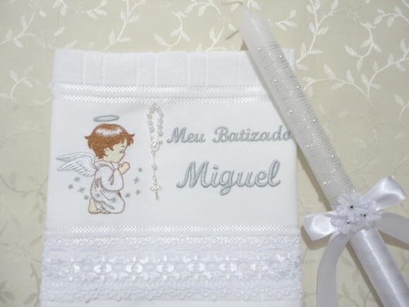 Toalha De Batizado E Vela Para Batizado