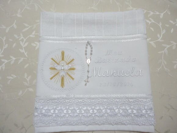 Toalha para Batizado Personalizada