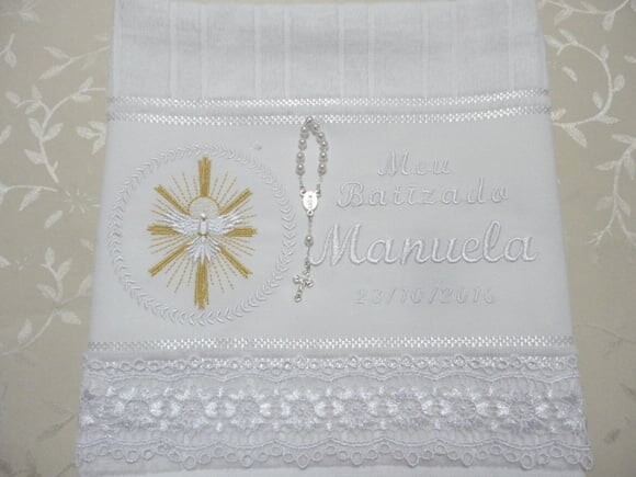Toalha para Batizado Personalizada