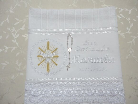 Toalha para Batizado Personalizada