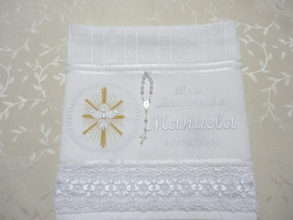 Toalha para Batizado Personalizada