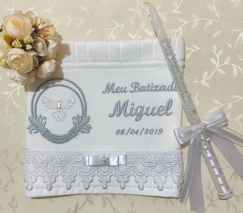 Kit de Batizado Vela Decorada