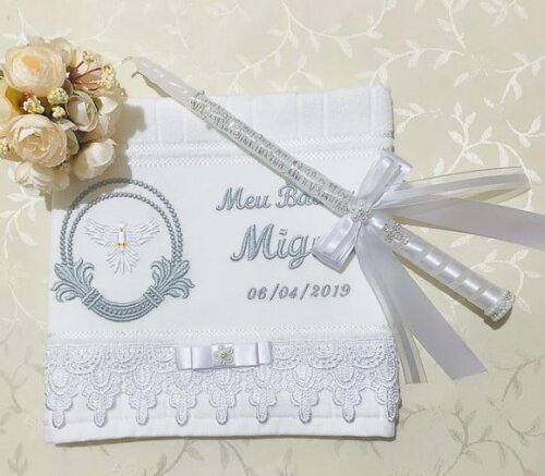 Kit de Batizado Vela Decorada