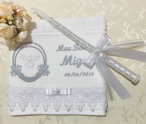 Kit de Batizado Vela Decorada