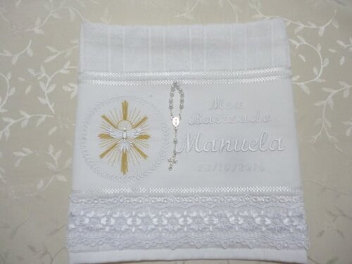 Toalha para Batizado Personalizada