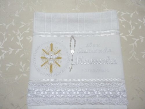 Toalha para Batizado Personalizada