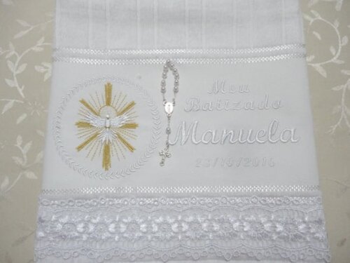 Toalha para Batizado Personalizada