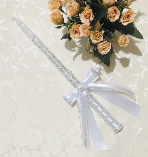 Vela de Batismo Customizada Luxo