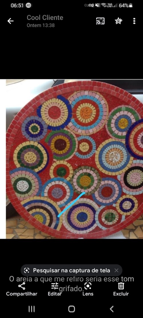 Tampo de mesa 80 cm