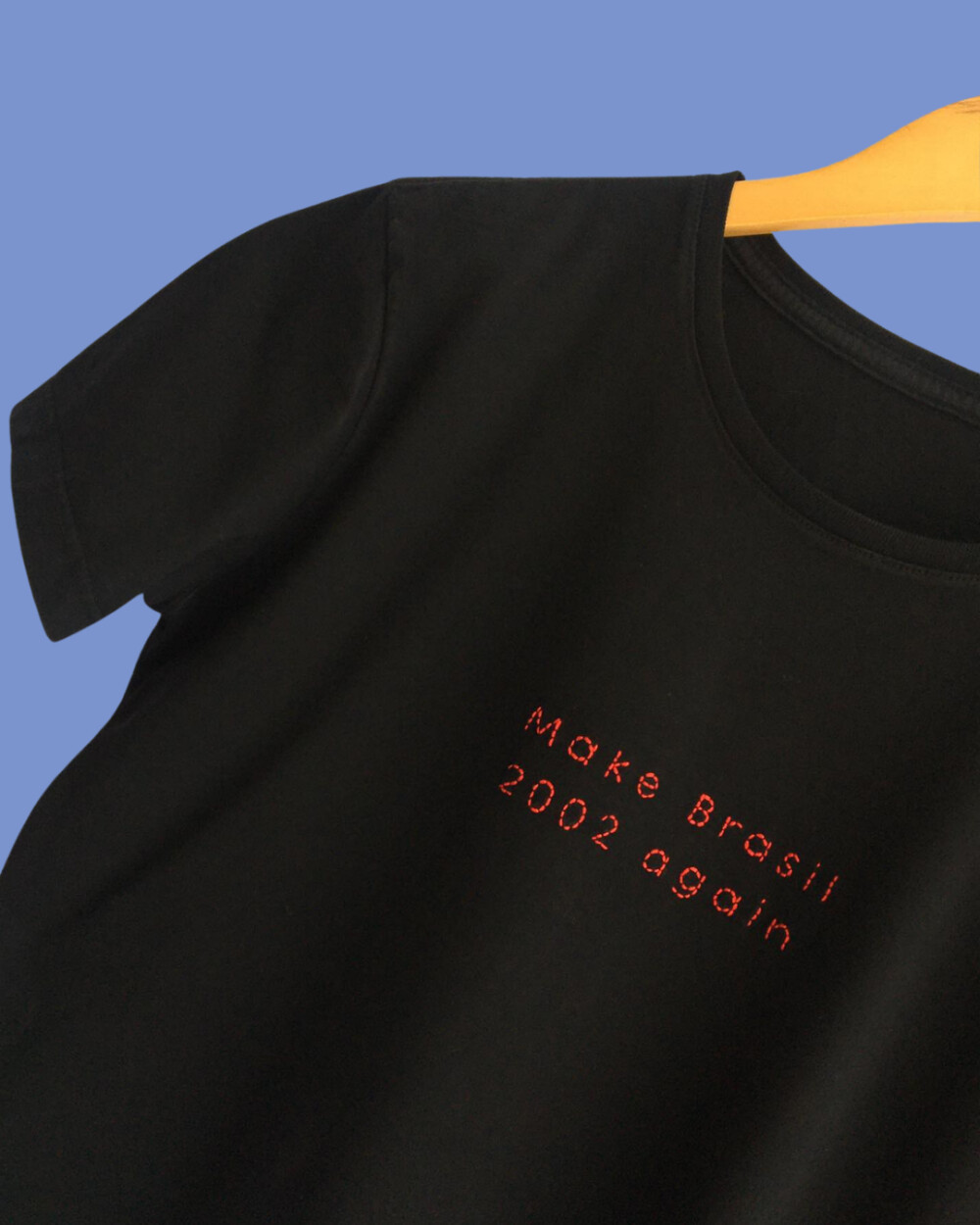 Camiseta Bordada - Personalizada com Frase