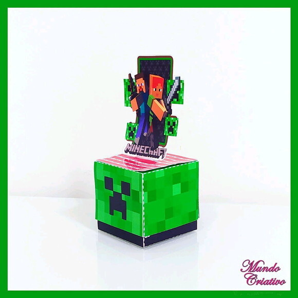 Caixa Cubo Minecraft