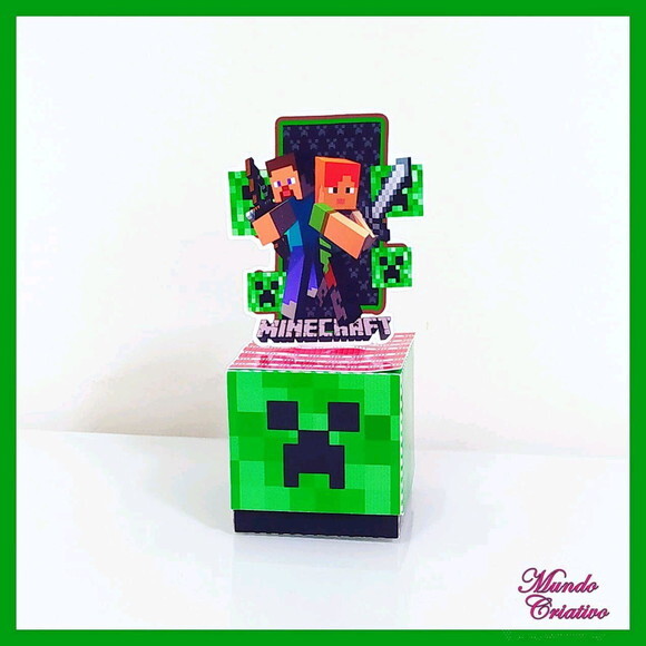 Caixa Cubo Minecraft