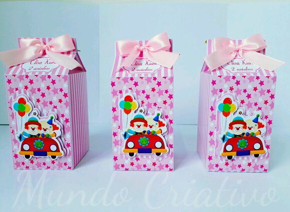 Caixa Milk Circo Rosa