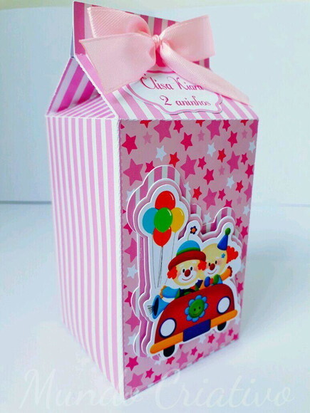 Caixa Milk Circo Rosa