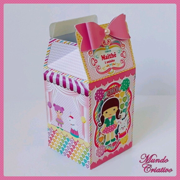 Caixa Milk Circo Rosa