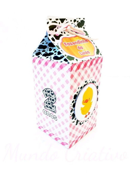Caixa Milk Fazendinha Menina