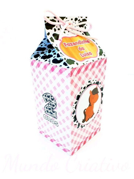Caixa Milk Fazendinha Menina