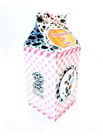 Caixa Milk Fazendinha Menina