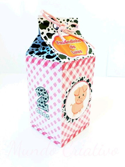 Caixa Milk Fazendinha Menina