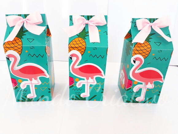 Caixa Milk Flamingos