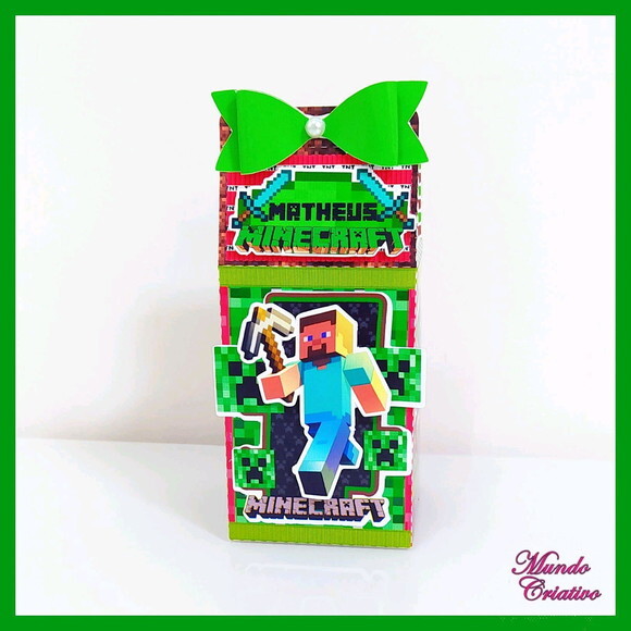 Caixa Milk Minecraft