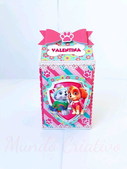Caixa Milk Patrulha Canina Menina