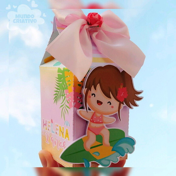 Caixa Milk Praia Menina