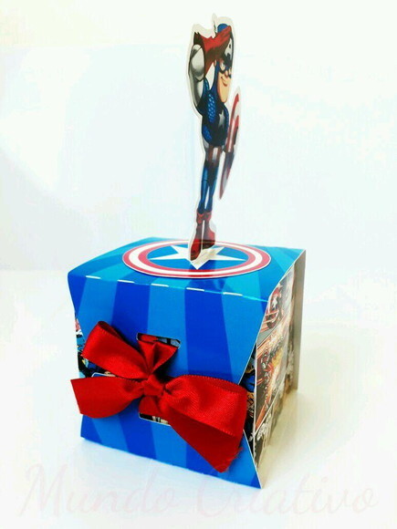 Caixa Personalizada Capitão América