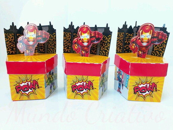 Caixa Personalizada Dos Vingadores