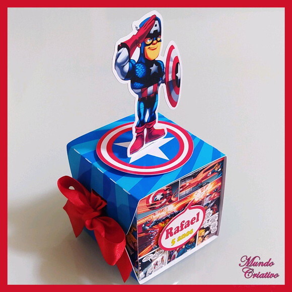 Caixa Personalizada Vingadores