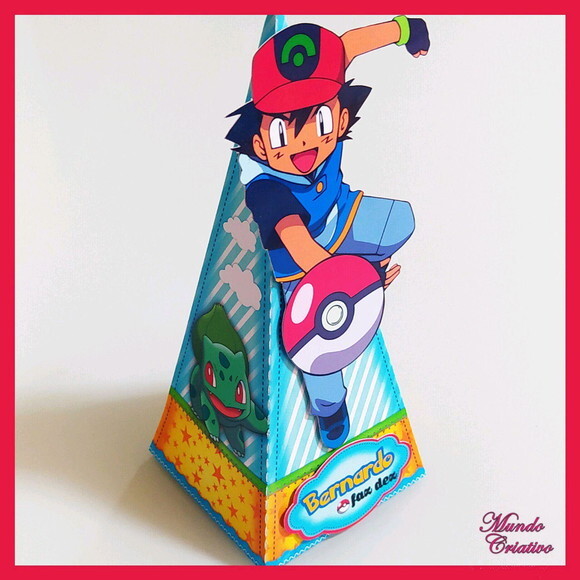 Caixa Pirâmide Pokemon