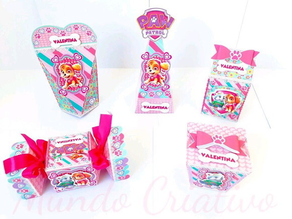 Kit Personalizados Patrulha Canina Rosa