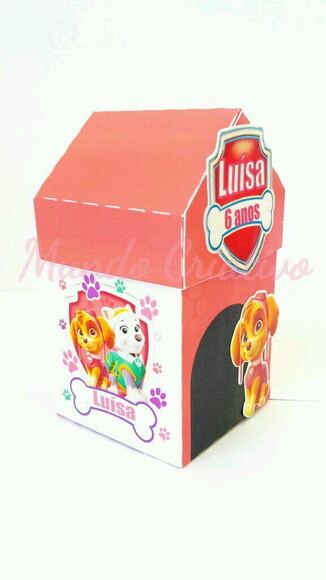 Kit Personalizados Patrulha Canina Rosa