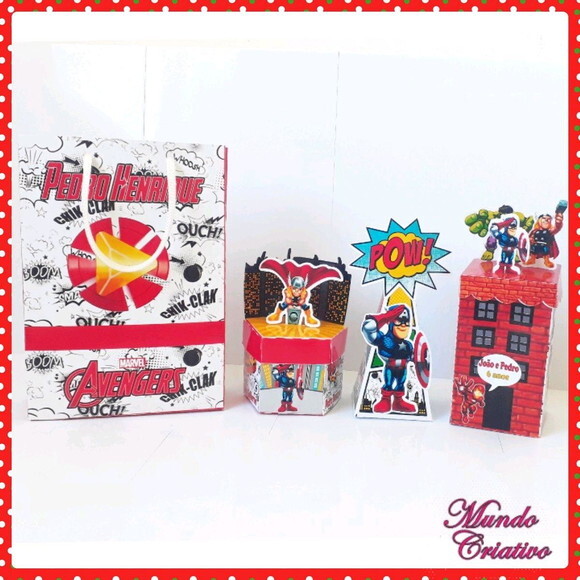 Kit Personalizados Vingadores