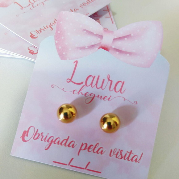 Lembrancinha Maternidade - Cartela de Brincos Chá de Bebê