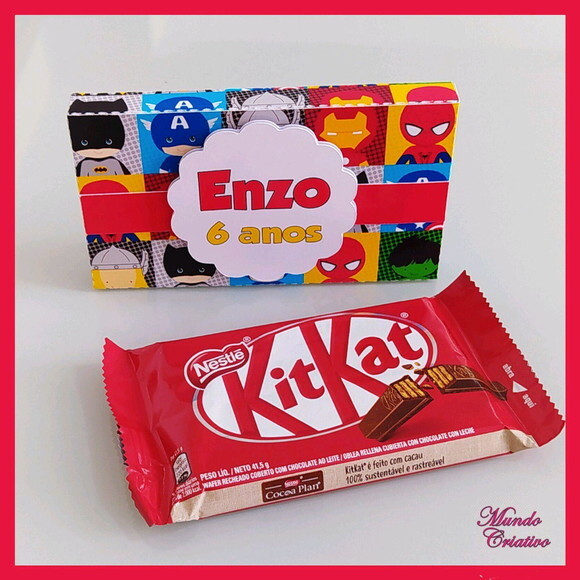 Porta Kit Kat Heróis Baby