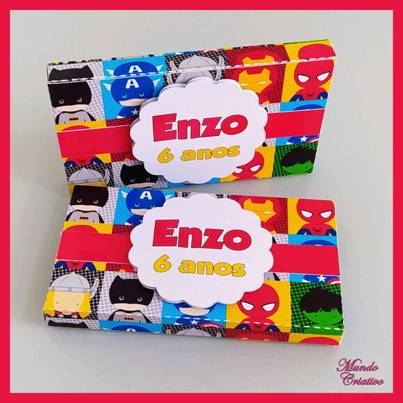 Porta Kit Kat Heróis Baby