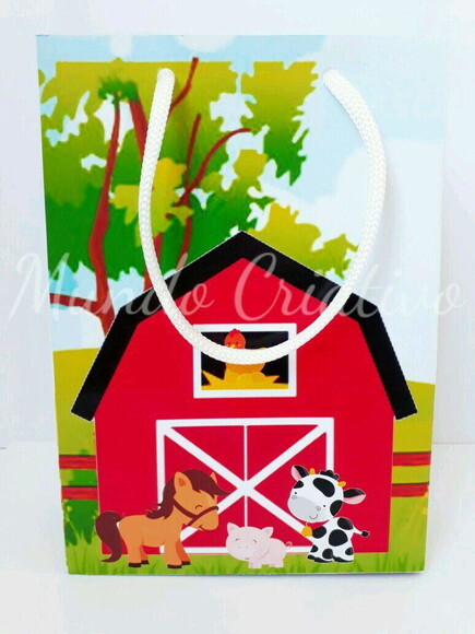 Sacolinha Personalizada Fazendinha