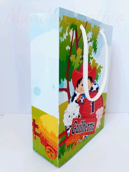 Sacolinha Personalizada Fazendinha