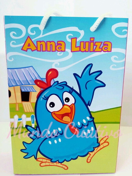 Sacolinha Personalizada Galinha Pintadinha