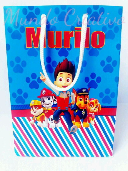 Sacolinha Personalizada Patrulha Canina