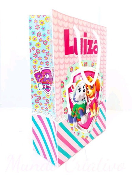 Sacolinha Personalizada Patrulha Canina Menina