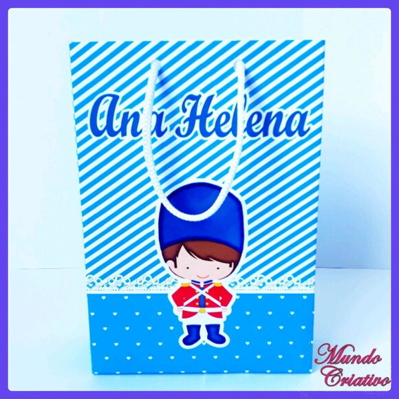 Sacolinha Personalizada Soldadinho de Chumbo