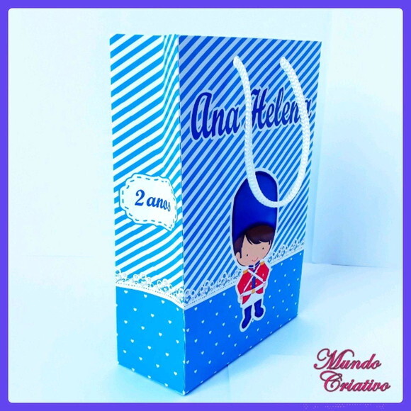 Sacolinha Personalizada Soldadinho de Chumbo