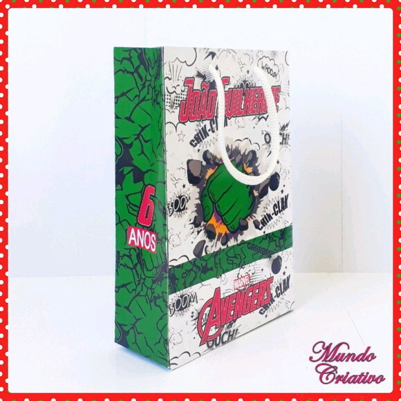 Sacolinha Personalizada Vingadores